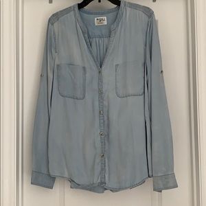 Anthropologie Holding Horses button up top - Large